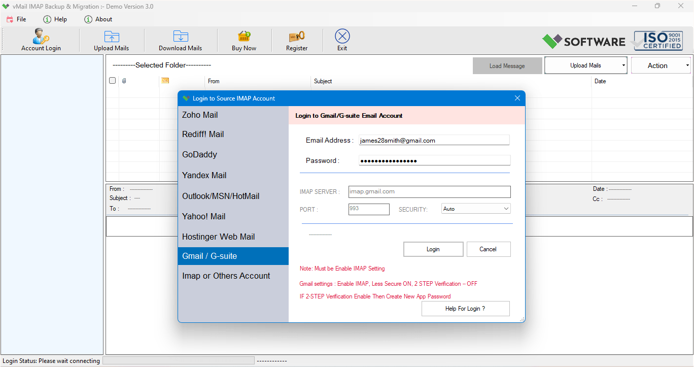 vMail IMAP Backup & Migration