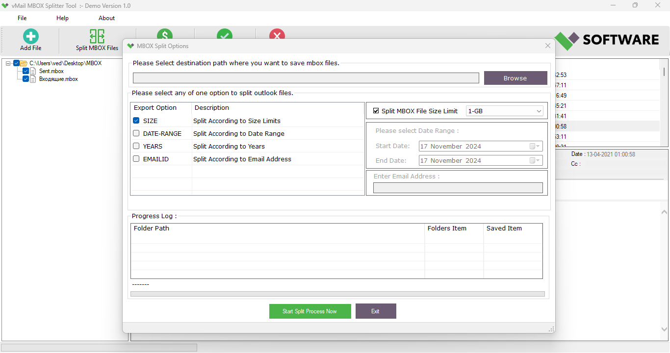 Specify Output Location